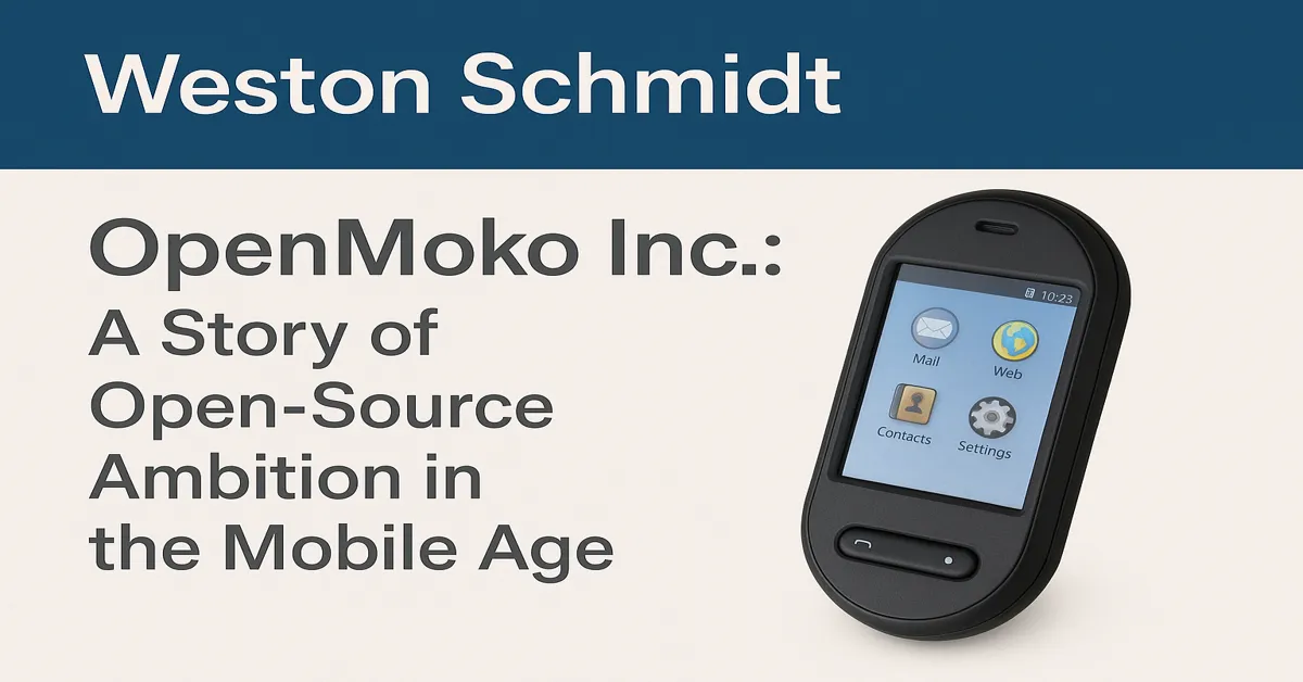 Weston Schmidt OpenMoko Inc.