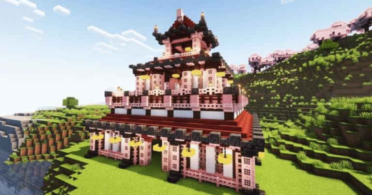 sakura temple clgplayz Minecraft