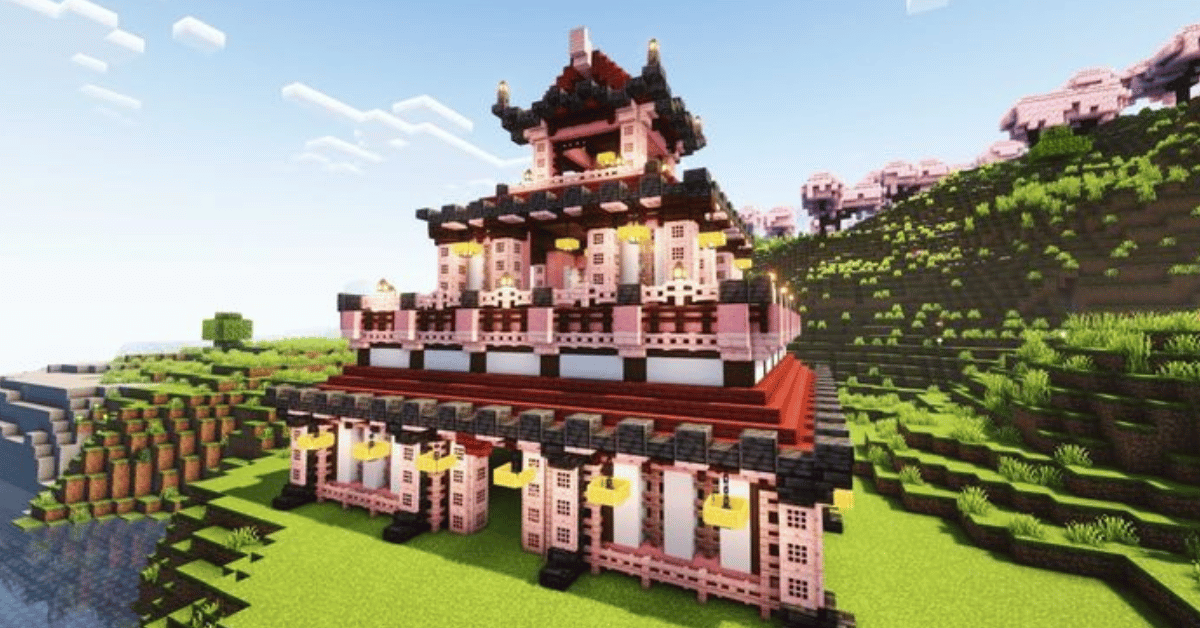 sakura temple clgplayz Minecraft