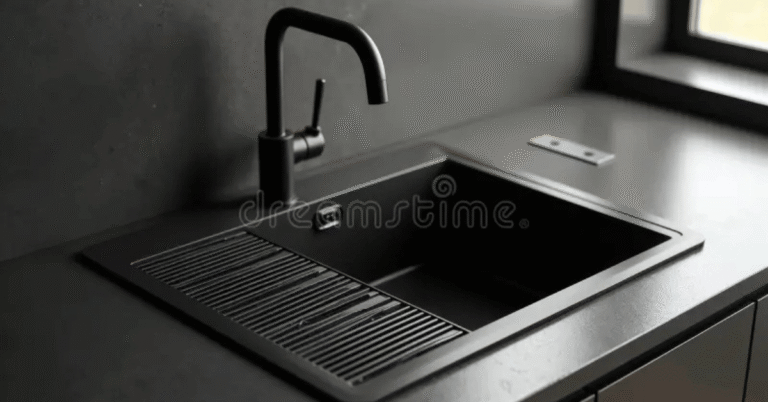 black sink