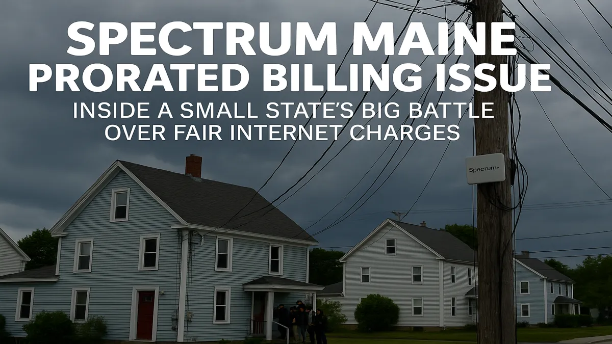 Spectrum Maine Prorated Billing Issue